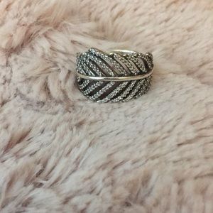 Pandora Sterling Silver Ring with Cubic Zirconias